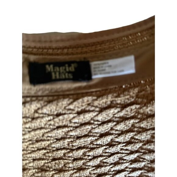 Magid Hats Women's Woven Straw Sun Visor With Bow - Adjustable Fit - Picture 4 of 5